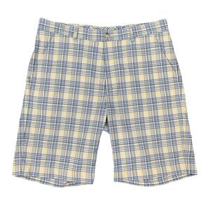 Greg Norman Shorts Mens 34 Multi Plaid Flat Front Stretch Quick Dry Casual Golf